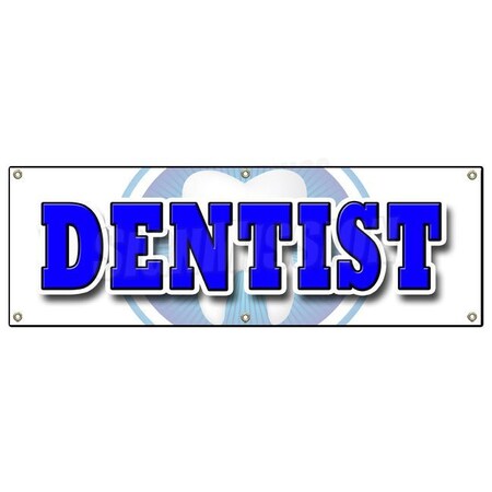 Signmission DENTIST BANNER SIGN dental false teeth no appointment cleaning dds B-72 Dentist